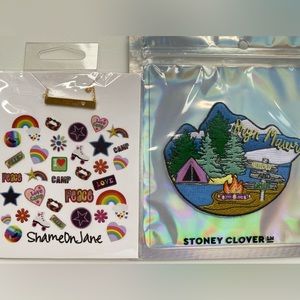 NWT CAMP BRYN MAWR Necklace & Stoney Clover Lane Patch